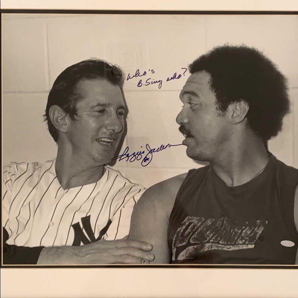Autographed photo - Reggie Jackson & Billy Martin